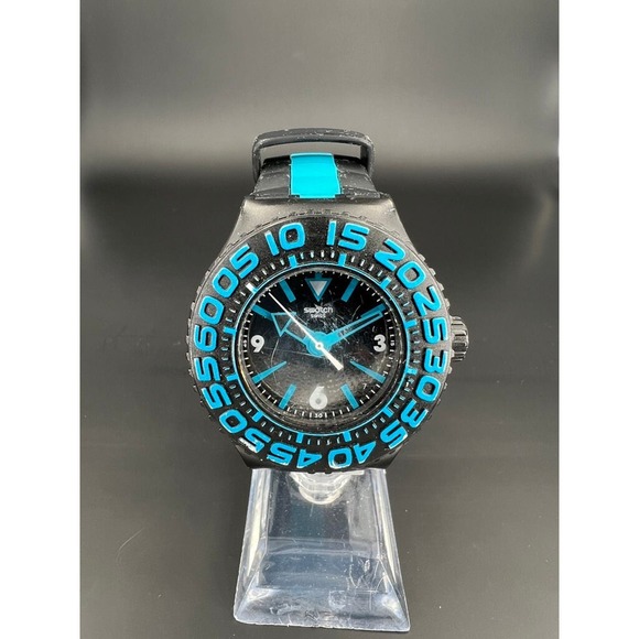 RARE Swatch Scuba Libre Divers Watch SUUB400 Gorami Runs w/ New Battery - Picture 3 of 5